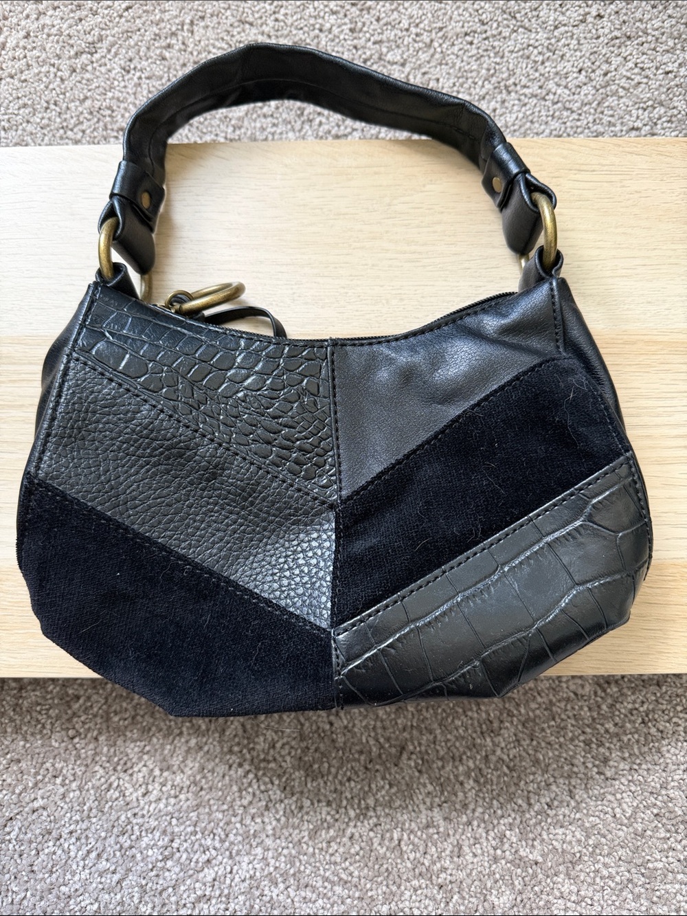 Nine & Company by Nine West Patchwork Y2K Mini Handbag Vintage